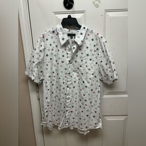 Patriot short sleeve button‎ up shirt